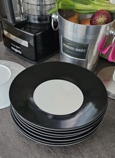 ◾◻⬛ CALLIGARIS 'OBJECTS' ⬛◻◾  11" DINNER PLATE IN BLACK & WHITE (9 AVAILABLE)