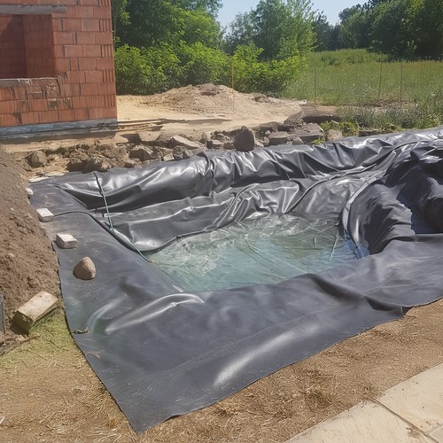 Flexible garden pond liner - flexible,