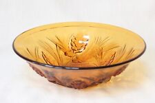 Art Deco Large Amber Glass