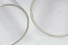 Glass Tubes 38mm x 2.8mm wall x 50mm long ,flame polish finish x 2