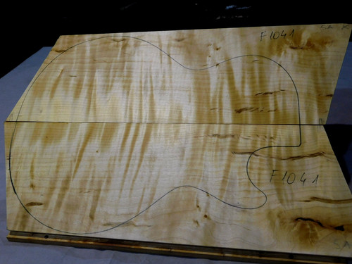 Flame maple carved top - flame, for