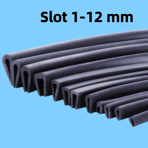 Black rubber channel edging - channel,