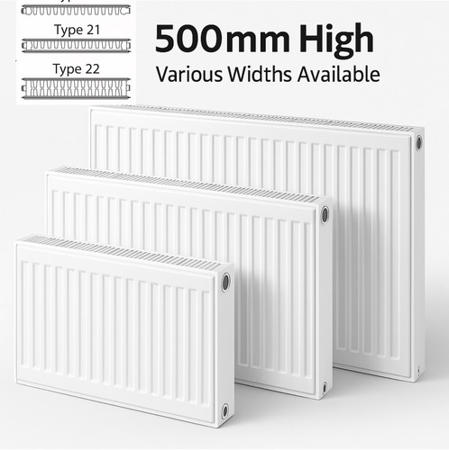 Central heating radiator 500mm - central,