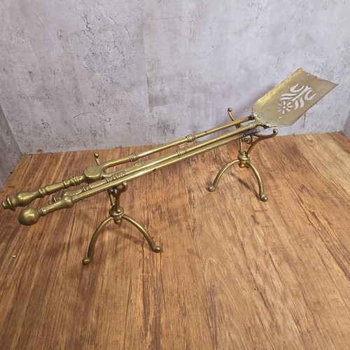 Vintage brass fireside - vintage,