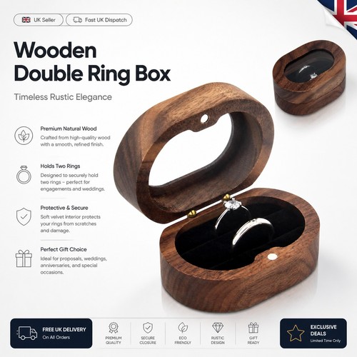 Wooden double ring - wooden,