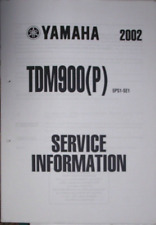 YAMAHA TDM900(P) SERVICE  INFORMATJON MANUAL 2002  (PICTURE OF CONTENTS )