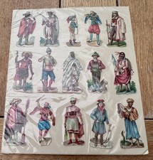 Antique Military Scraps-People of the world  5*2 cm. Raphael Tuck & Sons?