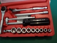 Vintage Britool 1/4"drive  15 piece metric socket set, mvintage