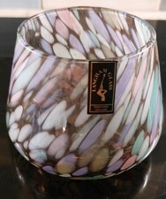 Langham Glass Multi Coloured Hand Blown Tumbler. Made In England