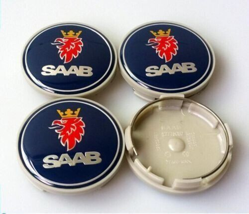 Saab wheel centre hub caps - 4x,