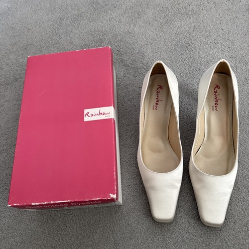 Rainbow club ivory satin - rainbow,