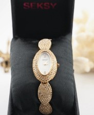 Seksy by Sekonda Gold-Tone Crystal Ladies Watch