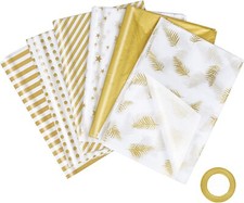60PCS Gold Patterned Print