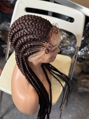 Cornrow synthetic braided wig - cornrow,