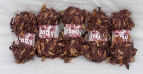 50g patons softy variegated - 5x,