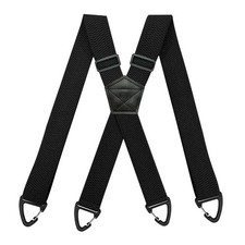 Heavy Duty Elastic Suspenders for Men Trouser Pants Braces Strap Work Belt UK