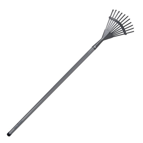 Carbon steel lawn rake - 8-in,