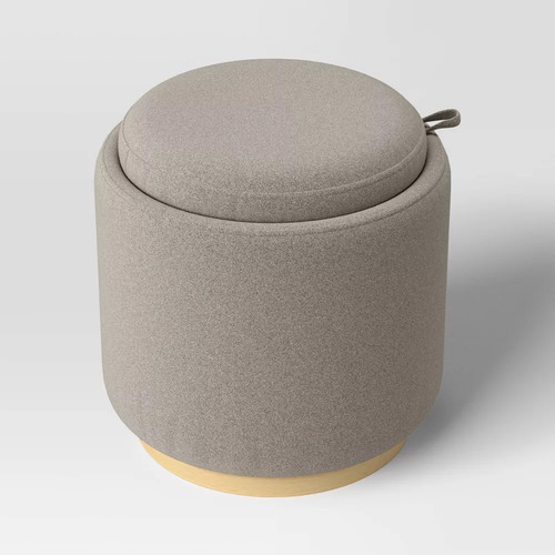 Round upholstered storage - upholstered,
