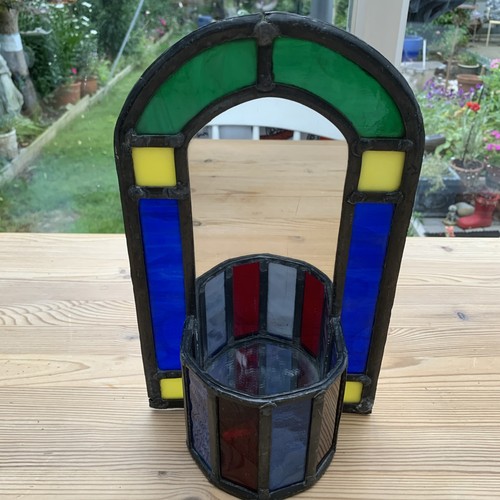 Vintage leaded stained glass - vintage,