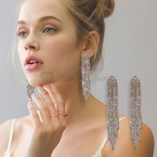 Shiny Diamond Rhinestone Long