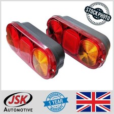 Pair of Rear Tail Lights with Bulbs LH RH To Suit JCB 2CX 3CX Replaces 700/50018