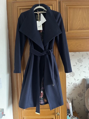 Ted baker coat navy blue - ted,