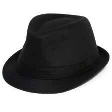 Unisex Black Trilby Hat 5