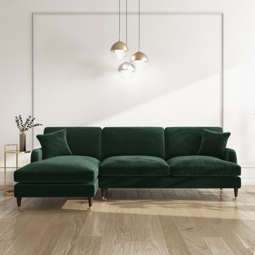 Seater sofa shaped velvet - sofa,