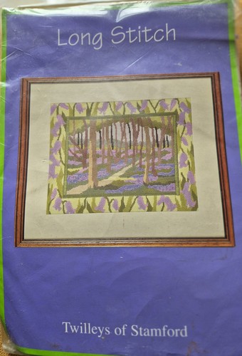 Bluebell wood long stitch - bluebell,