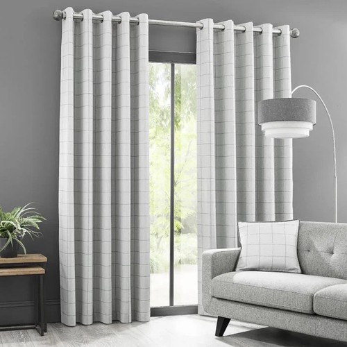 Grey luna check blackout lined - check,
