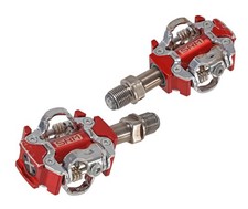 SRM X-Power Dual Side Power Meter Clipless Mountain Bike Pedals RED Gravel SPD
