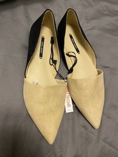Zara Black/Beige Pointed Toe