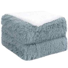 double-sided long hair blanket, faux fur, Sherpa blanket, bedspread