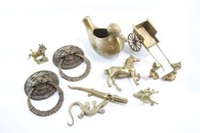 Vintage Brass Animal Ornament Figures Of Various Style & Size Job Lot 3911g