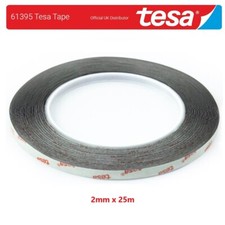 61395 Tesa Tape - Black - 2mm