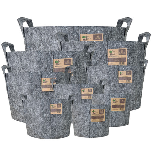 The fabric pot grey smart - fabric,