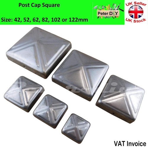 Square metal fence gate post - gate,