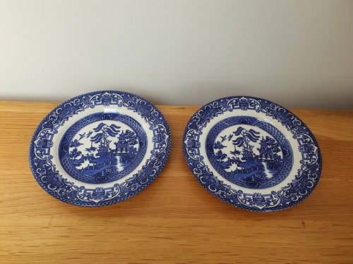 Vintage blue white - blue, willow