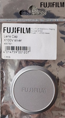 Fujifilm x100v lens cap - x100v, silver