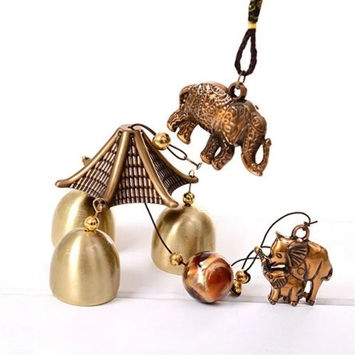 Antique copper wind chime - antique,