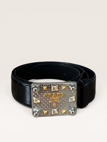 Prada belt with metal buckle - belt,