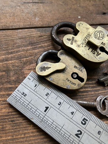 Vintage and antique padlocks - and,