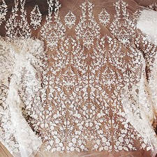Ivory Embroidery Lace by the