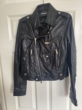 Dsquared2 leather woman biker