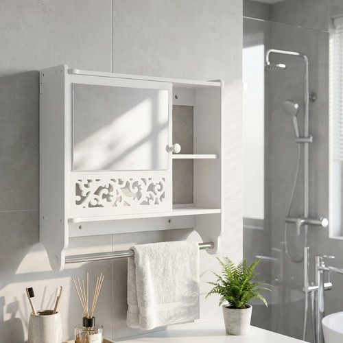 Bathroom mirror cabinet wall - bathroom,