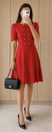 Bennett red dress - lk,
