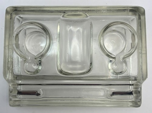Vintage glass double - double, well
