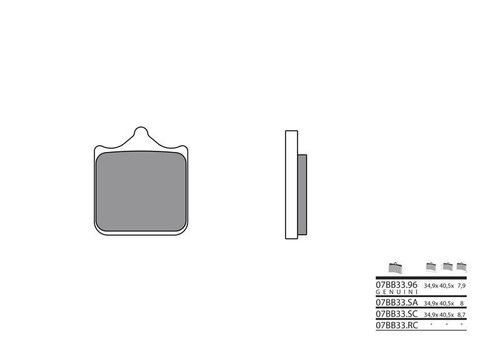 For ducati 749 - r, front