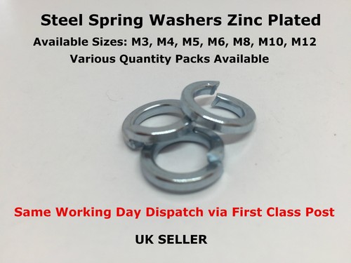 Spring washers steel zinc - spring,