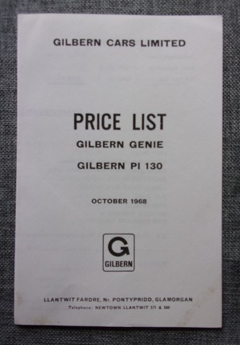 Gilbern genie 130 - genie, pi